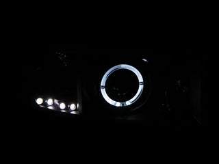 ANZO Projector Headlights w/ Halogen (Black): Dodge Ram 1994 - 2002 (1500, 2500, 3500)