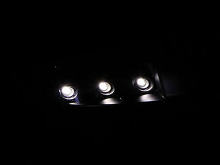 ANZO Crystal Headlights w/ LED (Black): Dodge Ram 1994 - 2002 (1500, 2500, 3500)