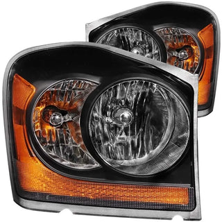 ANZO Crystal Headlights (Black): Dodge Durango 2004 - 2006