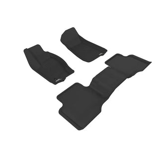 3D MAXpider ACE Kagu Floormats (Black, Both Rows): Jeep Grand Cherokee 2005 - 2010