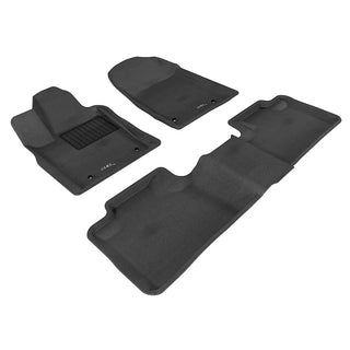 3D MAXpider ACE Kagu Floormats (Black, Both Rows): Dodge Durango 2011 - 2025 (5-Seat Models Only)
