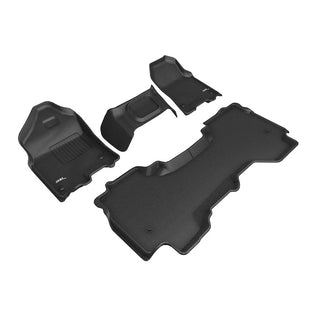 3D MAXpider ACE Kagu Floormats (F&R): Dodge Ram 1500 Quad Cab (19-24) - Black