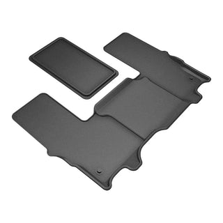 3D MAXpider ACE Kagu 3rd Row Floormats (Black): Jeep Wagoneer 2022 - 2025 (7-Seat)