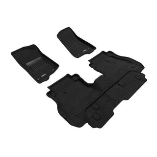 3D MAXpider ACE Elegant Floormats (Black, Both Rows): Jeep Gladiator 2020 - 2025