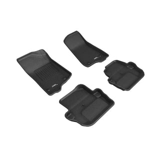 3D MAXpider ACE Kagu Floormats (Black, Both Rows): Jeep Wrangler JL Sport 2018 - 2025
