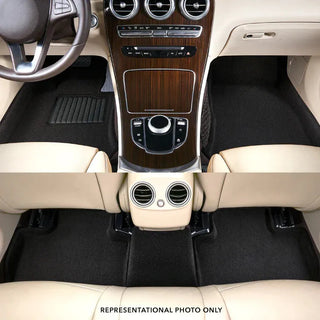 3D MAXpider ACE Elegant Floormats (F&R): Ram 1500 Quad Cab Bench Front (19-24) - Black