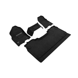 3D MAXpider ACE Elegant Floormats (F&R): Ram 1500 Crew Cab Bench Front Row (19-24) - Black