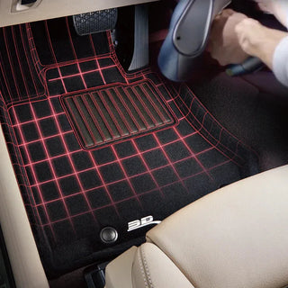 3D MAXpider ACE Elegant Floormats (Black, Both Rows): Dodge Durango 2011 - 2025