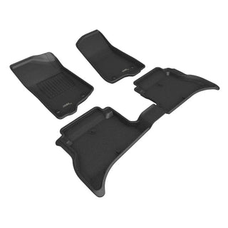 3D MAXpider ACE Kagu Floormats (Black, Both Rows): Jeep Wrangler JL Unlimited 4Xe 2021 - 2025