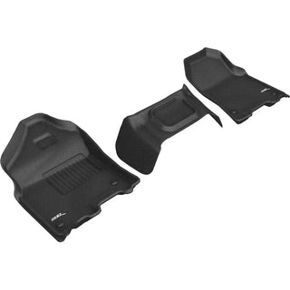 3D MAXpider ACE Kagu Front Floormats (Black): Ram 1500 2019 - 2024 (Crew/Quad Cab) (L1DG02711509)