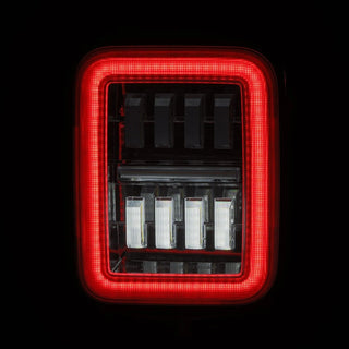 AlphaRex NOVA Prismatic LED Tail Lights (Chrome): Jeep Gladiator 2020 - 2025