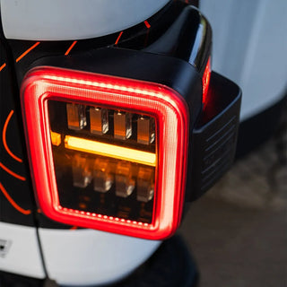 AlphaRex NOVA Prismatic LED Tail Lights (Chrome): Jeep Gladiator 2020 - 2025