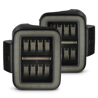 AlphaRex NOVA Prismatic LED Tail Lights (Alpha-Black): Jeep Gladiator 2020 - 2025