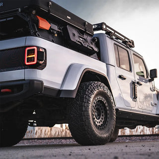 AlphaRex NOVA Prismatic LED Tail Lights (Alpha-Black): Jeep Gladiator 2020 - 2025