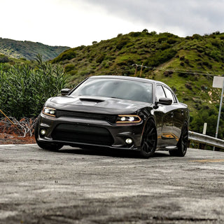 AlphaRex LUXX LED Projector Headlights (Alpha-Black): Dodge Charger 2015 - 2023