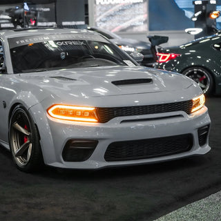 AlphaRex NOVA LED Projector Headlights (Alpha-Black): Dodge Charger 2015 - 2023