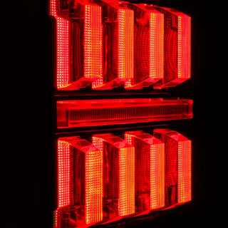AlphaRex NOVA Prismatic LED Tail Lights (Alpha-Black): Jeep Wrangler 2018 - 2025