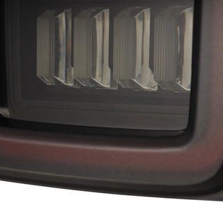 AlphaRex NOVA Prismatic LED Tail Lights (Black / Red): Jeep Wrangler 2018 - 2025
