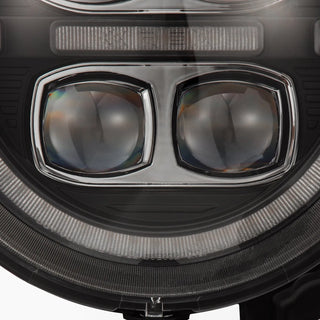 AlphaRex NOVA LED Projector Headlights (Black): Jeep Wrangler (18-25) / Gladiator (20-25)