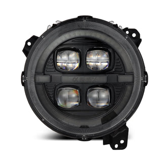 AlphaRex NOVA LED Projector Headlights (Alpha-Black): Jeep Wrangler (18-25) / Gladiator (20-25)