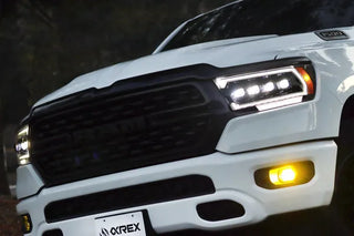 AlphaRex NOVA LED Projector Headlights (Alpha-Black): Ram 1500 2019 - 2024