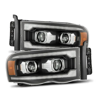 AlphaRex PRO Projector Headlights (Black): Dodge Ram 1500 (02-05) & 2500/3500 (03-05)