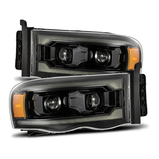 AlphaRex PRO Projector Headlights (Alpha-Black): Dodge Ram 1500 (02-05) & 2500/3500 (03-05)