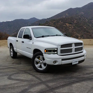 AlphaRex LUXX LED Projector Headlights (Black): Dodge Ram 1500 (02-05) & 2500/3500 (03-05)