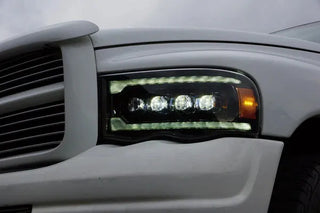 AlphaRex NOVA LED Projector Headlights (Black): Dodge Ram 1500 (02-05) & 2500/3500 (03-05)