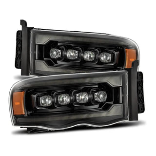AlphaRex NOVA LED Projector Headlights (Alpha-Black): Dodge Ram 1500 (02-05) & 2500/3500 (03-05)