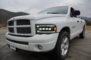 AlphaRex NOVA LED Projector Headlights (Alpha-Black): Dodge Ram 1500 (02-05) & 2500/3500 (03-05)