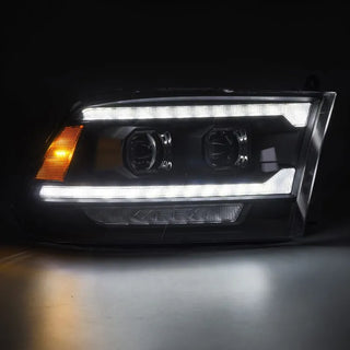 AlphaRex PRO Projector Headlights (Black): Dodge Ram 2009 - 2018 (1500, 2500 & 3500)