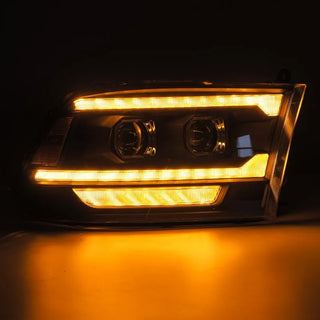 AlphaRex PRO Projector Headlights (Black): Dodge Ram 2009 - 2018 (1500, 2500 & 3500)
