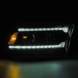 AlphaRex LUXX LED Projector Headlights (Alpha-Black): Dodge Ram 2009 - 2018 (1500, 2500 & 3500)