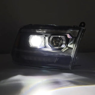 AlphaRex LUXX LED Projector Headlights (Alpha-Black): Dodge Ram 2009 - 2018 (1500, 2500 & 3500)