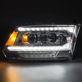 AlphaRex LUXX LED Projector Headlights (Chrome): Dodge Ram 2009 - 2018 (1500, 2500 & 3500)