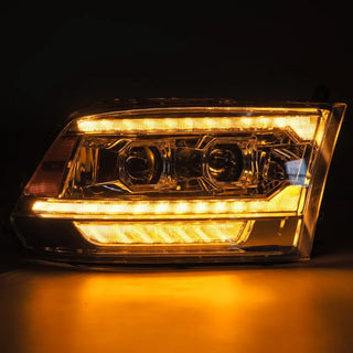 AlphaRex LUXX LED Projector Headlights (Chrome): Dodge Ram 2009 - 2018 (1500, 2500 & 3500)
