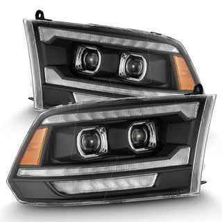 AlphaRex LUXX LED Projector Headlights (Black): Dodge Ram 2009 - 2018 (1500, 2500 & 3500)