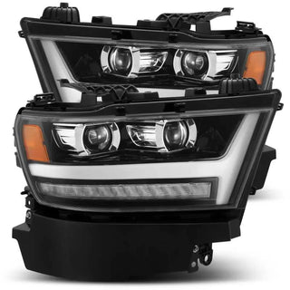 AlphaRex PRO Projector Headlights (Jet Black): Ram 1500 2019 - 2024