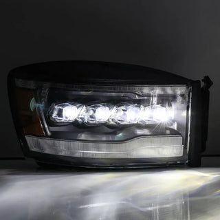 AlphaRex NOVA LED Projector Headlights (Black): Dodge Ram 1500 (06-08) & 2500/3500 (06-09)