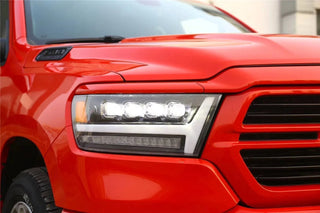 AlphaRex NOVA LED Projector Headlights (Black): Ram 1500 2019 - 2024