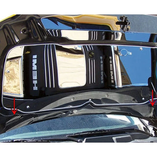 American Car Craft Polished Lower Hood Cowl: 300C / Charger / Magnum 2005 - 2010 (3.5L V6 / 5.7L Hemi)