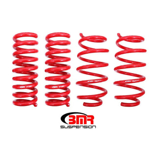 BMR 1.25" Drop Lowering Springs Red (F&R): 08-23 Challenger / Charger R/T / SRT