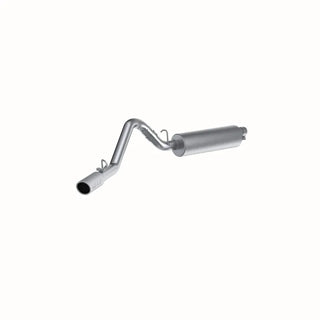 MBRP Cat Back Exhaust (Single Side Exit): Jeep Wrangler TJ (97-06) 2.5L & 4.0L w/ Hardware