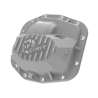 AFE Street Series Front Differential Cover (Raw w/Machined Fins): Jeep Wrangler JL 2018 - 2025 (w/ Dana M186)
