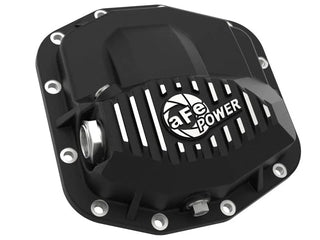 aFe Pro Series Front Diff Cover (FRONT) Black w/ Machined Fins: Jeep Gladiator 3.0L / 3.6L / Wrangler 2.0L / 3.0L / 3.6L (18-25) w/ Dana M210