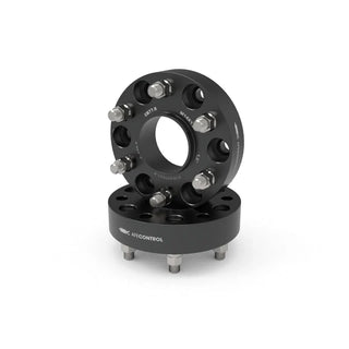 aFe CONTROL Billet Aluminum Wheel Spacers 6x5.5mm (1.5in): Ram 1500 (2019-2026) - Black Anodized