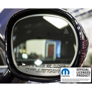 American Car Craft "Challenger" Side Mirror Trim: Dodge Challenger 2008 - 2023 (All Models)