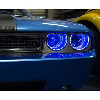 American Car Craft LED Headlight Halo Surrounds: Dodge Challenger 2008 - 2014