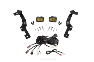 Diode Dynamics Stage Series Ditch Light Kit Yellow Pro Combo: Fits Ram 1500 2019-2024 6.2L/5.7L